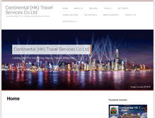 Tablet Screenshot of continentalhktravel.com